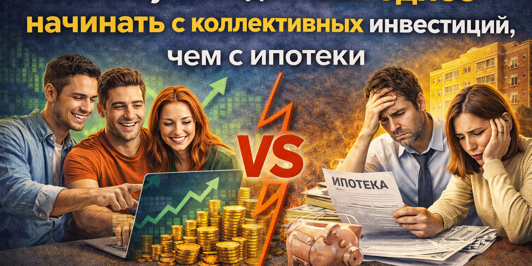Почему молодым выгоднее начинать с коллективных инвестиций, чем с ипотеки