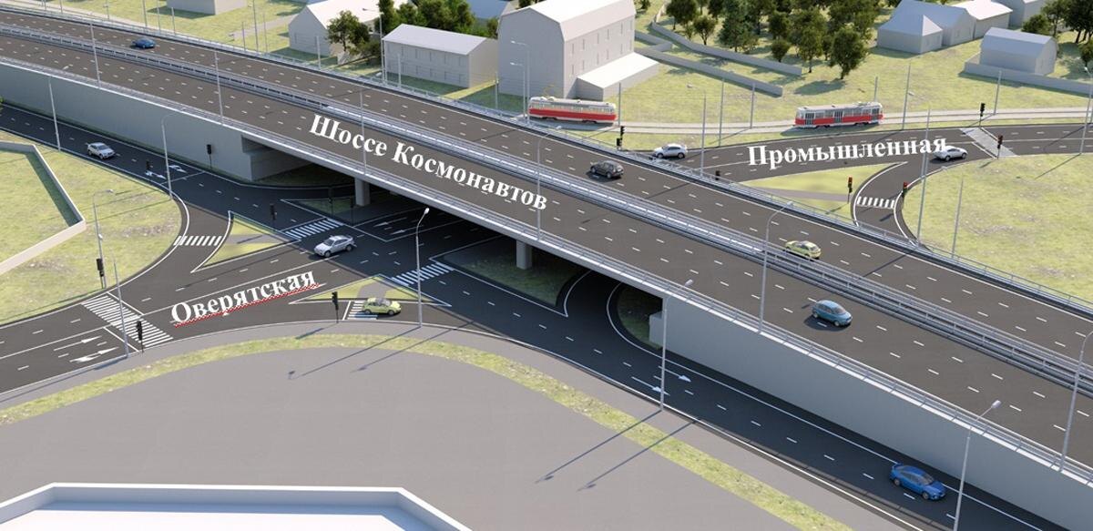    Проект развязки на шоссе Космонавтов © Архив ИД «Компаньон»