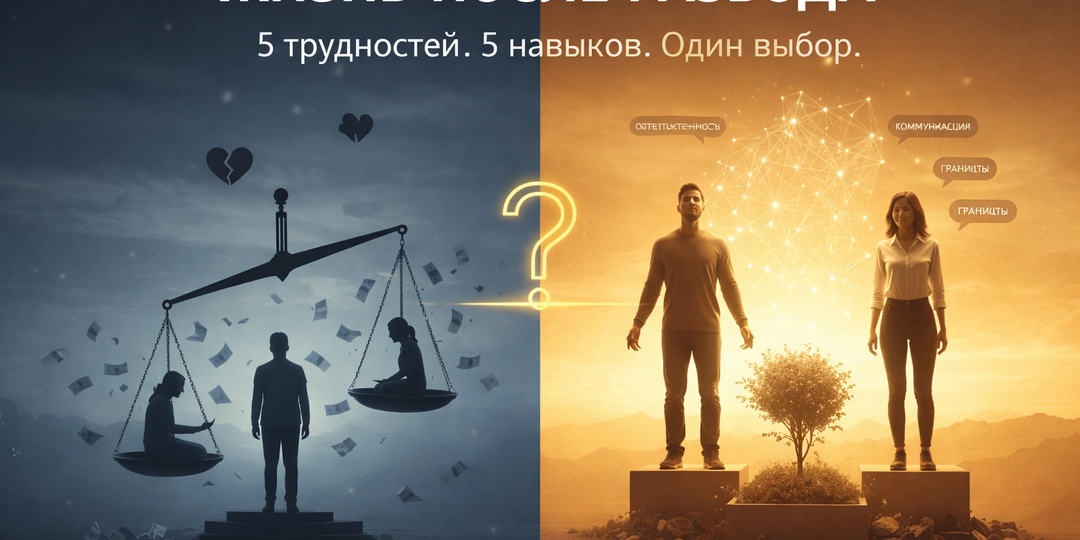 ⚖️ Жизнь после развода: 5 реальных трудностей и 5 навыков, которые всё меняют
