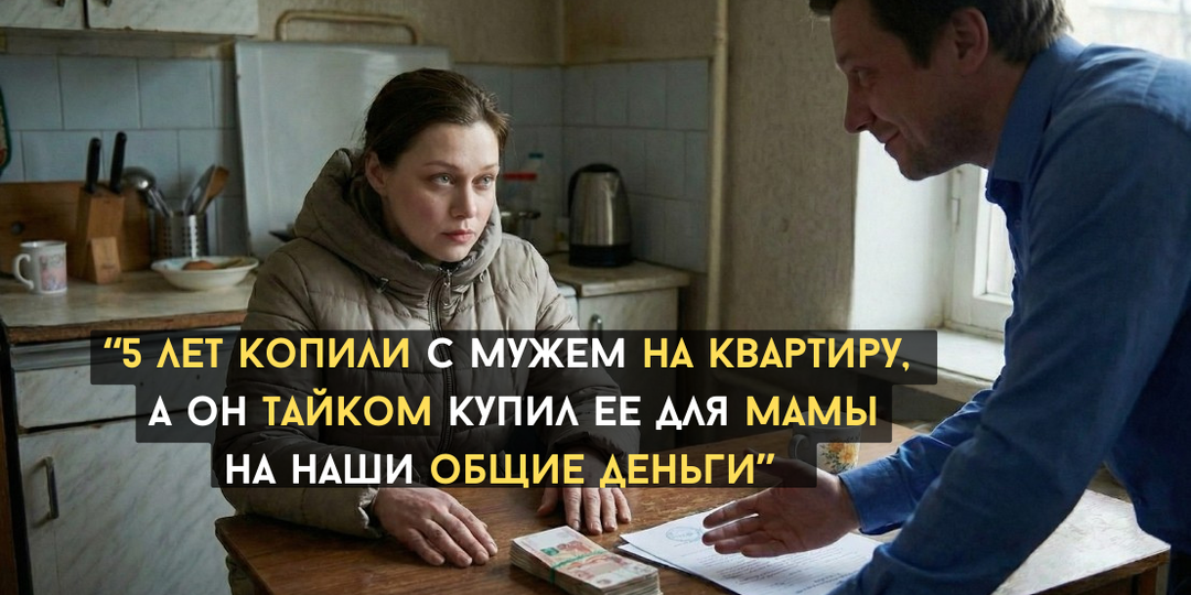 "Копили с мужем на квартиру, а он тайком купил ее маме на наши общие деньги". Как жена проучила супруга