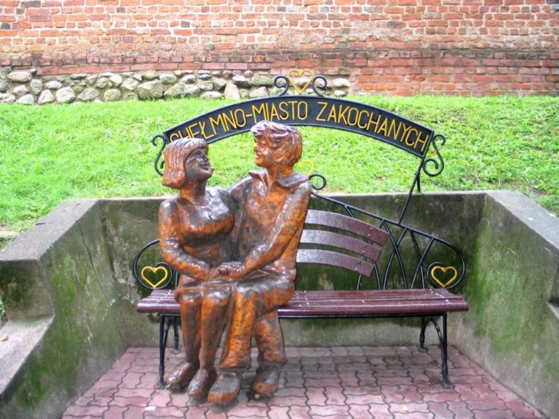 Скамья влюблённых в Хелмно