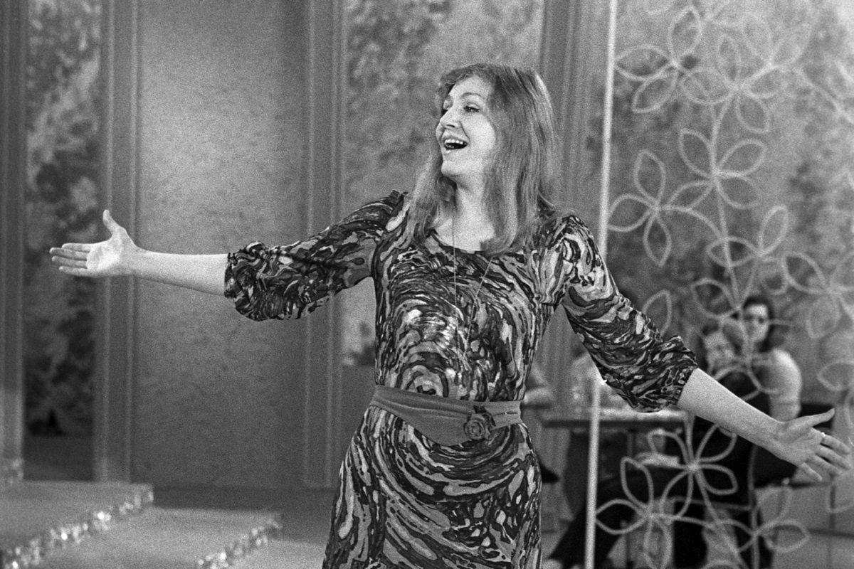    Анна Герман на съемках \