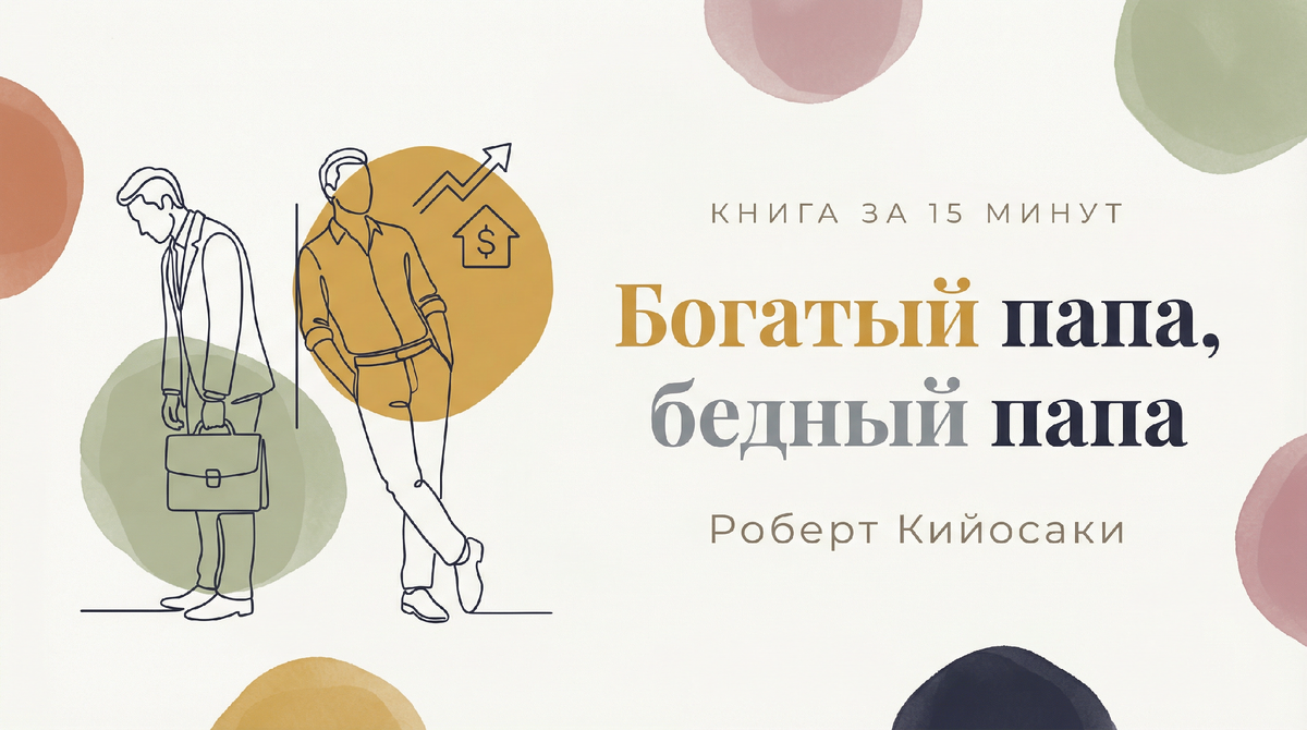 Книга за 15 минут: Богатый папа, Бедный папа. Роберт Кийосаки.
