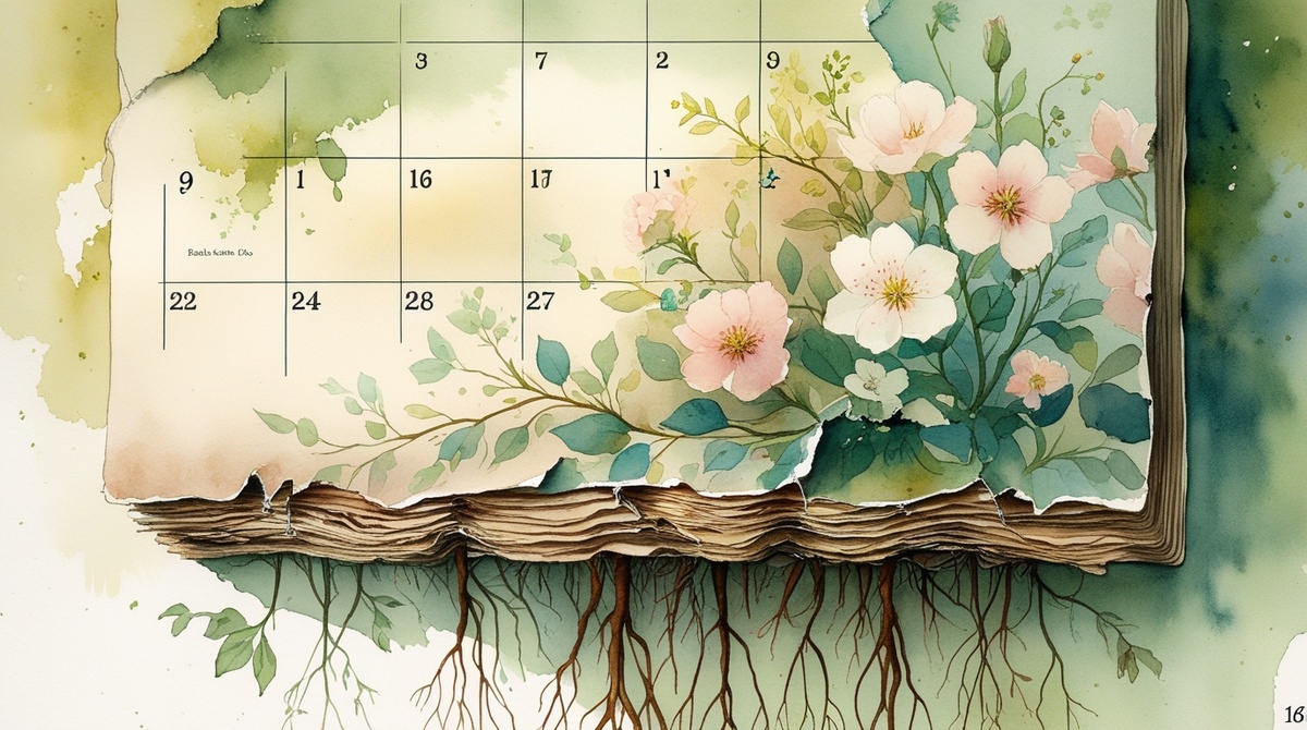 Каждая оторванная страница календаря не исчезает. Она становится корнями, на которых вырастают новые цветы. Наш возраст — это не утрата, это накопленная почва.