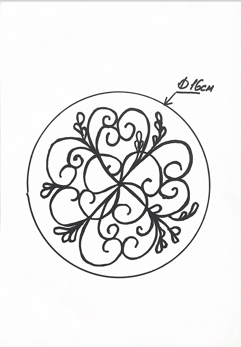 Шаблон ажурной решетки 