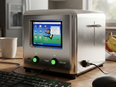    Умелец сделал умный тостер под управлением Windows 98