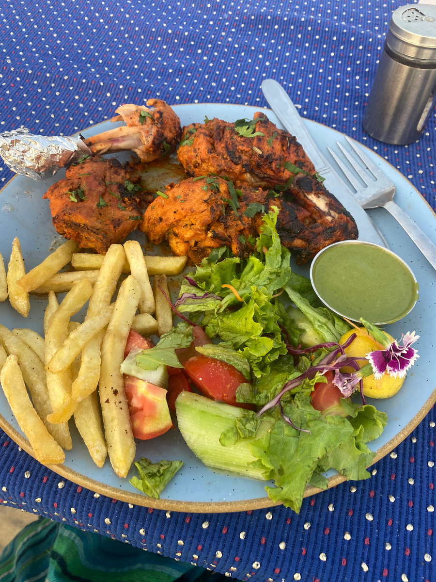 Курица жареная тоже не более 400