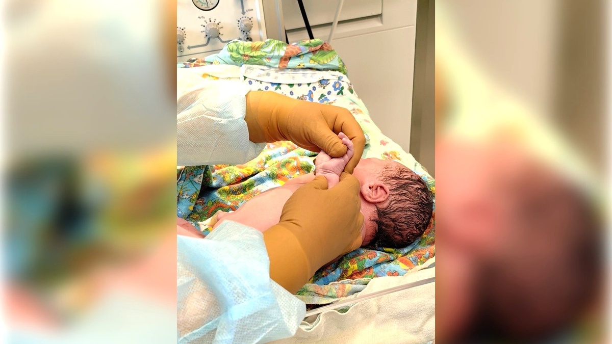    В январе в Сургуте родился настоящий богатырь