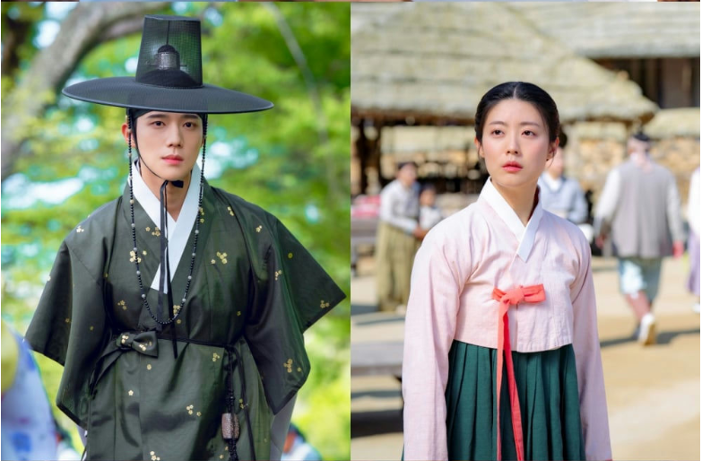 Корейский актер Мун Сан Мин и актриса Нам Джи Хен.