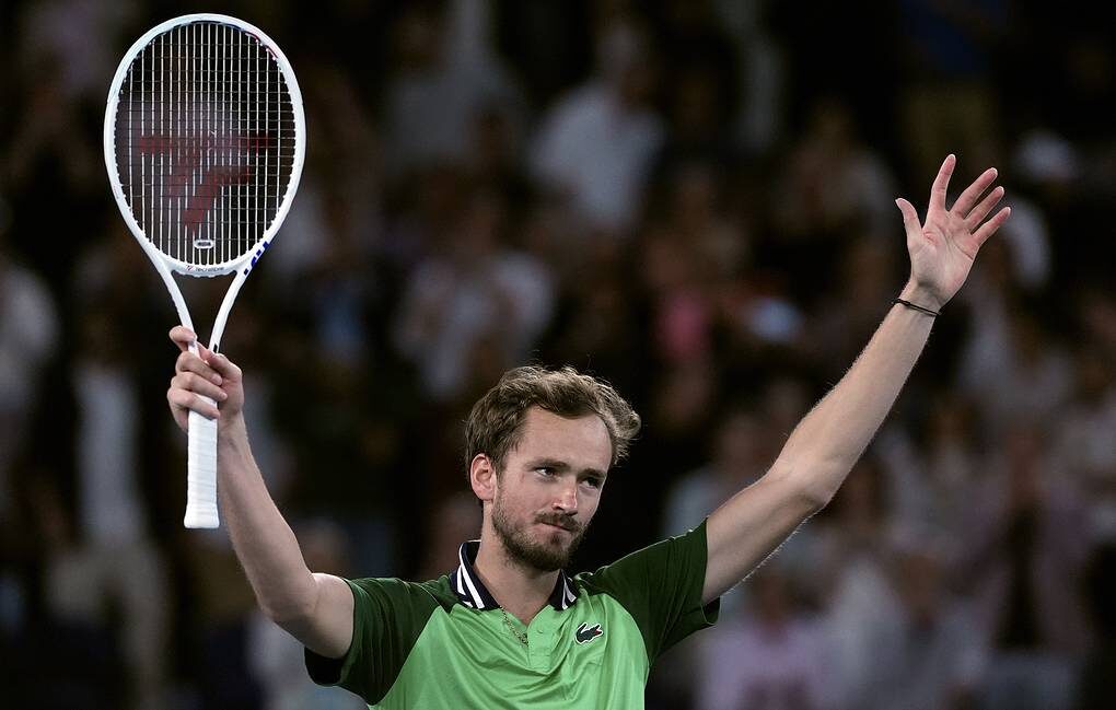 Даниил Медведев на чемпионате Дубая по теннису 2026