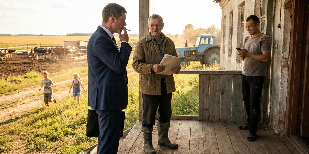 «Продай участок, старик, — сказал человек из холдинга. — Или мы его получим по-другому». Дед усмехнулся. Он уже это слышал — тридцать лет на