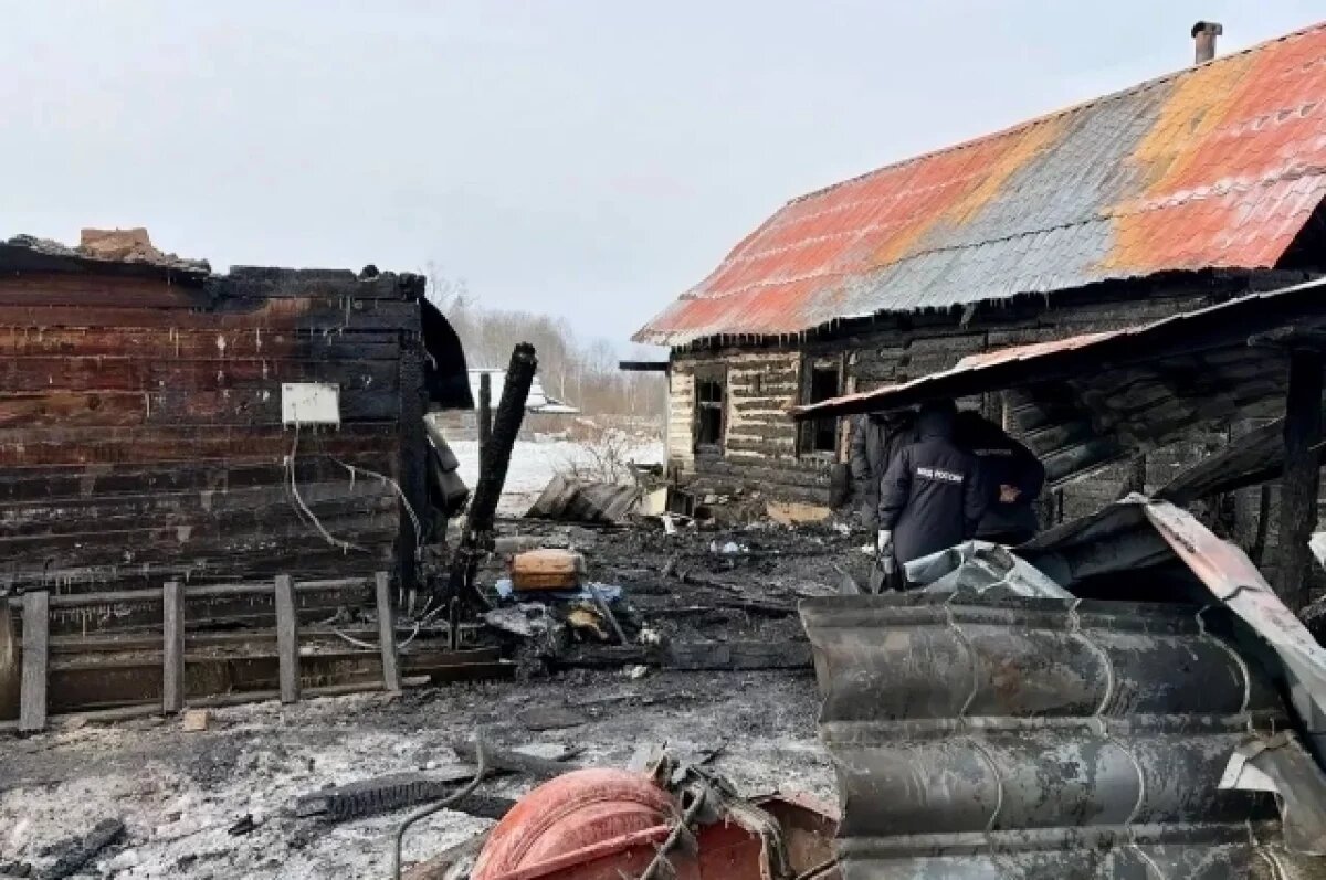    Поджог или неосторожность: под Хабаровском сгорели мать и четверо детей