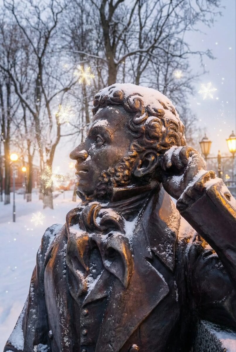 В холодную погоду даже у великого поэта ринит / Фото Даши Тереховой