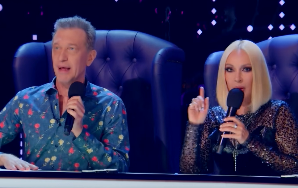 Сергей Соседов и Лера Кудрявцева. Фото: кадр шоу "Суперстар. Битва сезонов" (14.02.2025, НТВ)