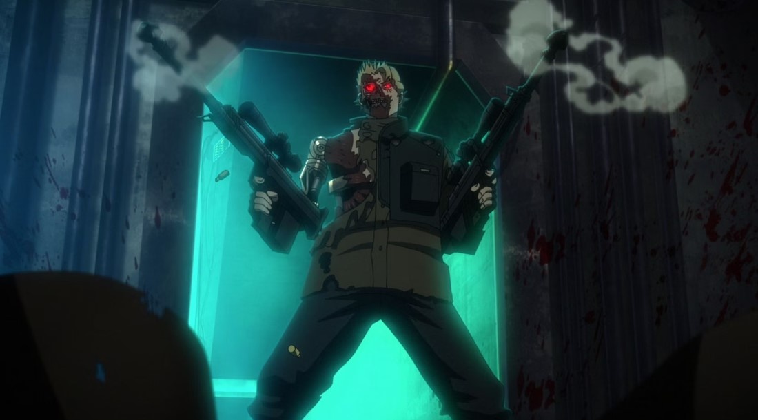     Кадр из аниме-сериале «Терминатор Зеро» (2024)