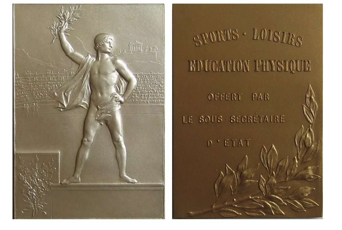  Олимпийская медаль 1900 г. https://www.ebay.com