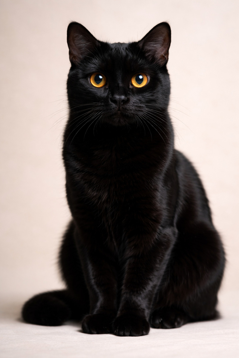 - Моя шерсть черная от корня до кончика!