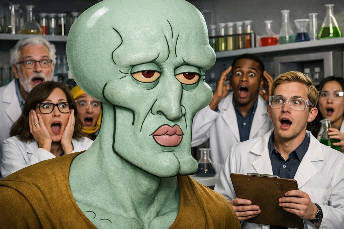    Подбородок начинает формироваться у человека только после рождения