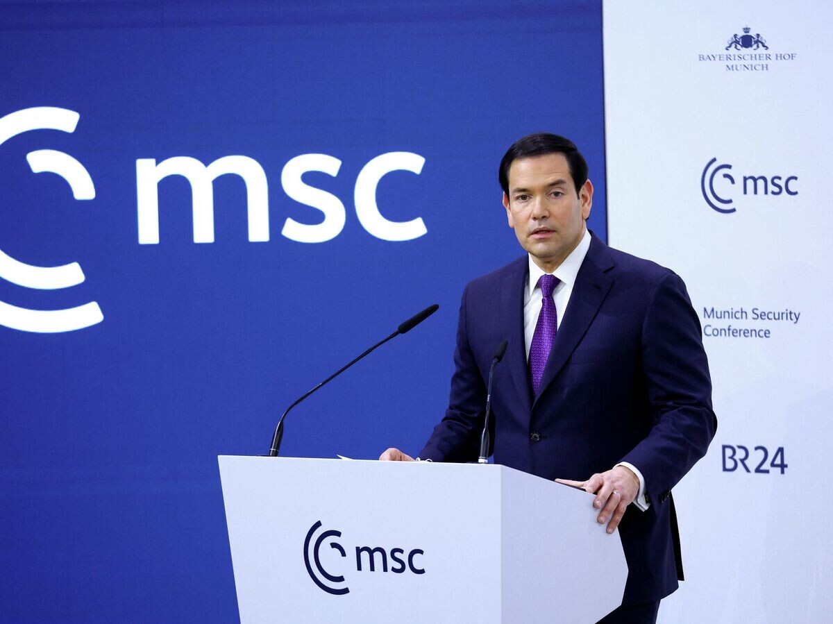    Госсекретарь США Марко Рубио выступает на Мюнхенской конференции по безопасности | © REUTERS / Thilo Schmuelgen