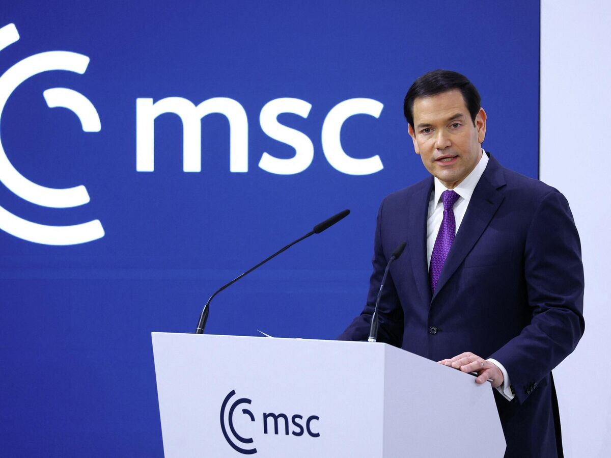    Госсекретарь США Марко Рубио выступает на Мюнхенской конференции по безопасности | © REUTERS / Thilo Schmuelgen