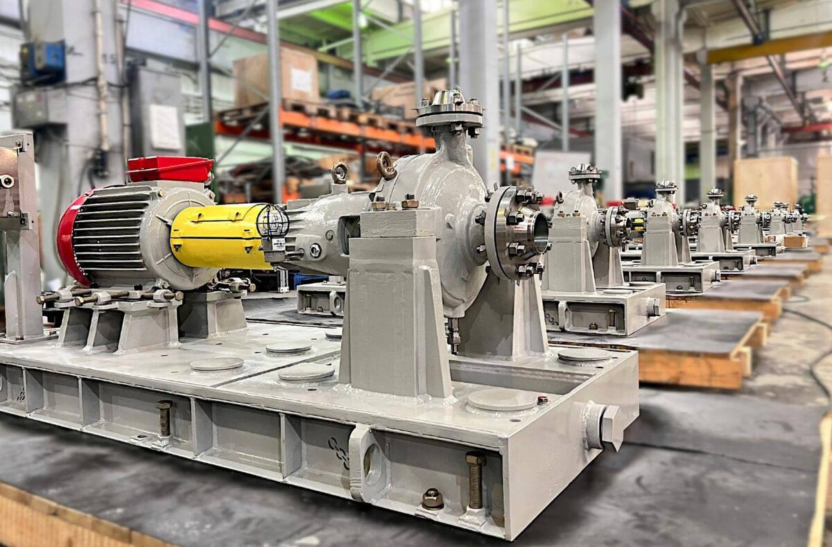 Электронасосные агрегаты для энергоблоков в АЭС «Эль-Дабаа». Источник фото: Телеграм Администрация городского округа Щёлково Московской области.