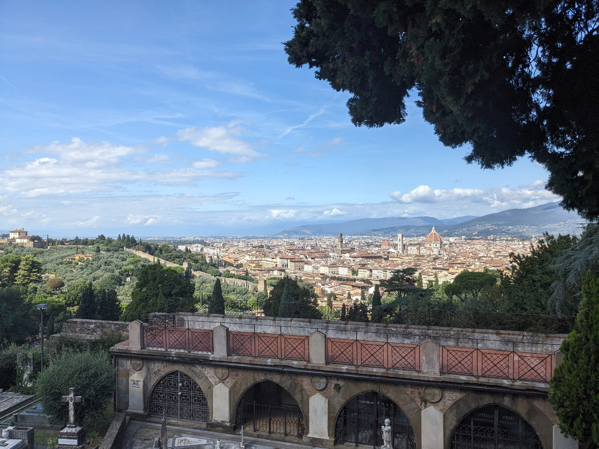 Вид на Флоренцию из аббатства Сан-Миниато