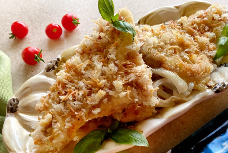 Окунь, запеченный под хрустящей корочкой: идеальный ужин с итальянским акцентом