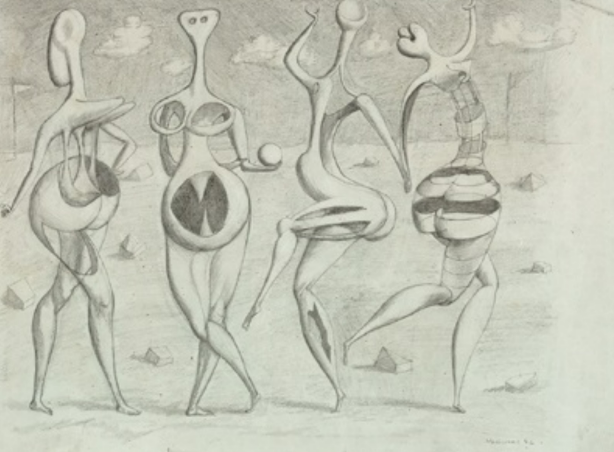 Рудольф Хауснер. Апорический балет (эскиз). 1946