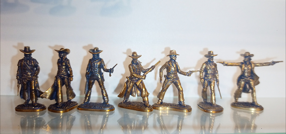 Бронзовые миниатюры 40мм: "1873г. Охотники за удачей"- 2025г.выпуска.