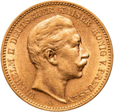 Та самая монета, которую Марески бросил на стол. Германская империя, 1913 год.