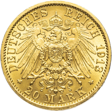 Та самая монета, которую Марески бросил на стол. Германская империя, 1913 год.