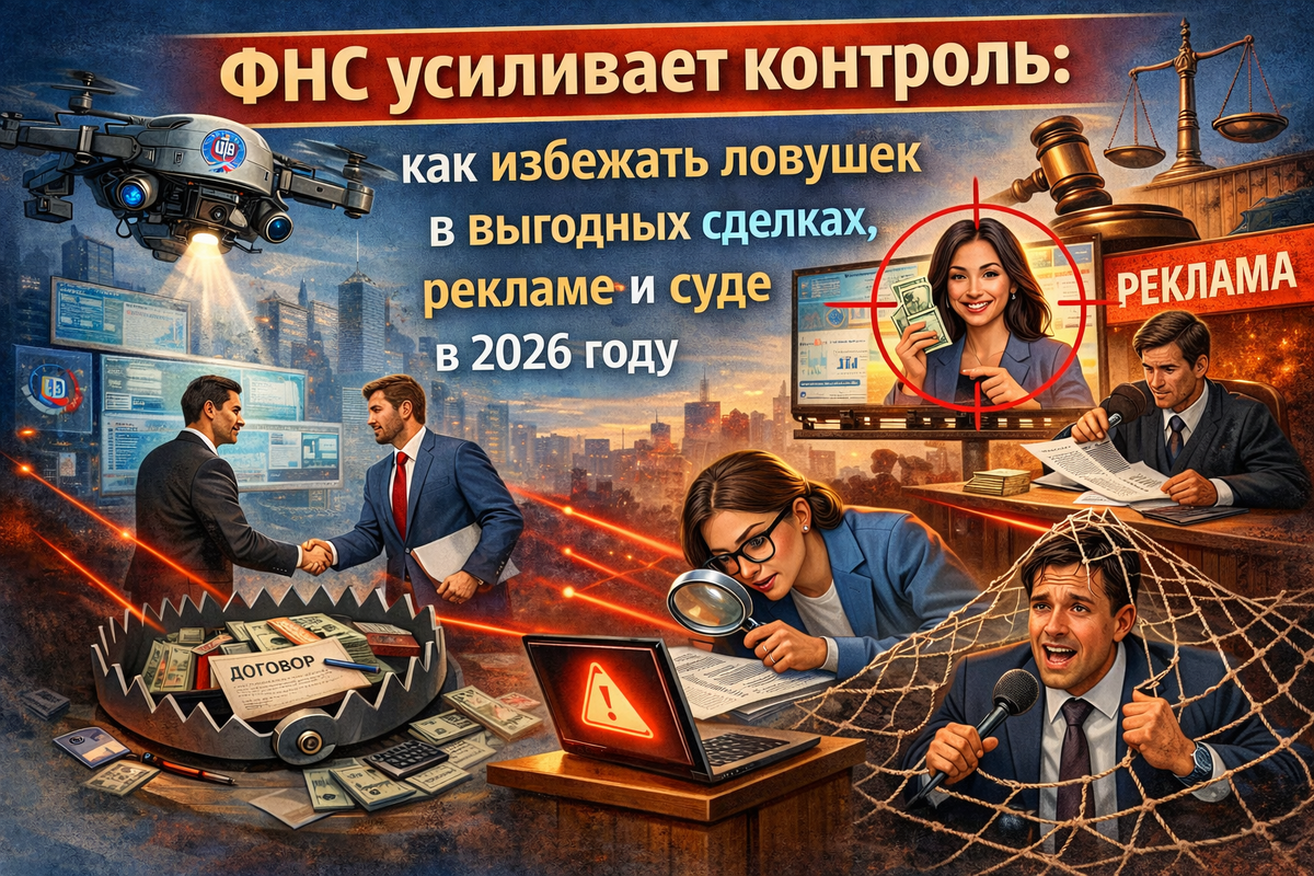 ФНС усиливает контроль: как избежать ловушек в выгодных сделках, рекламе и судебных спорах в 2026 году