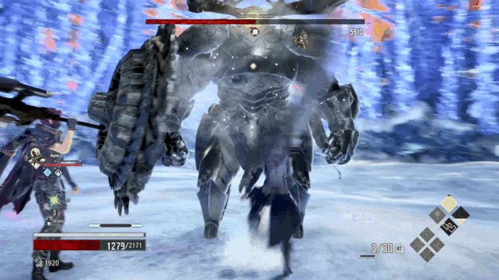 Gif картинка "Хранитель избавляется от щита"