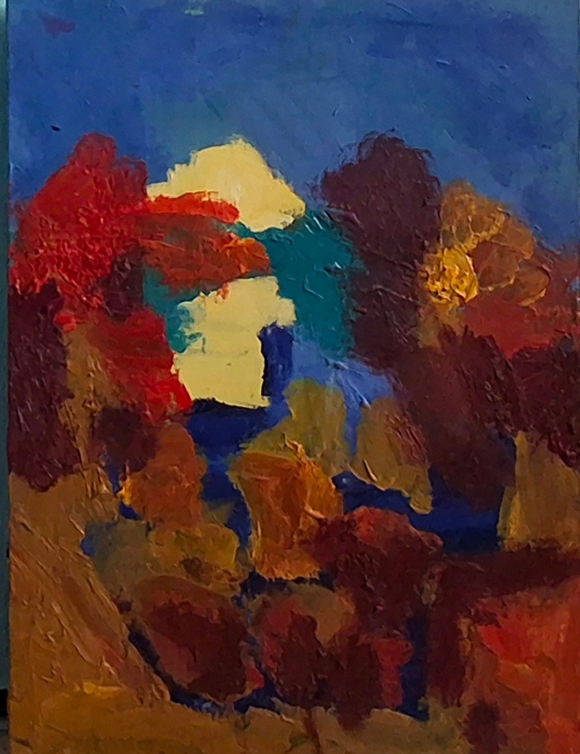 Картина «Осеннее утро». Холст, масло. 30х40 см. Фото предоставлено Никитой Бояршиновым