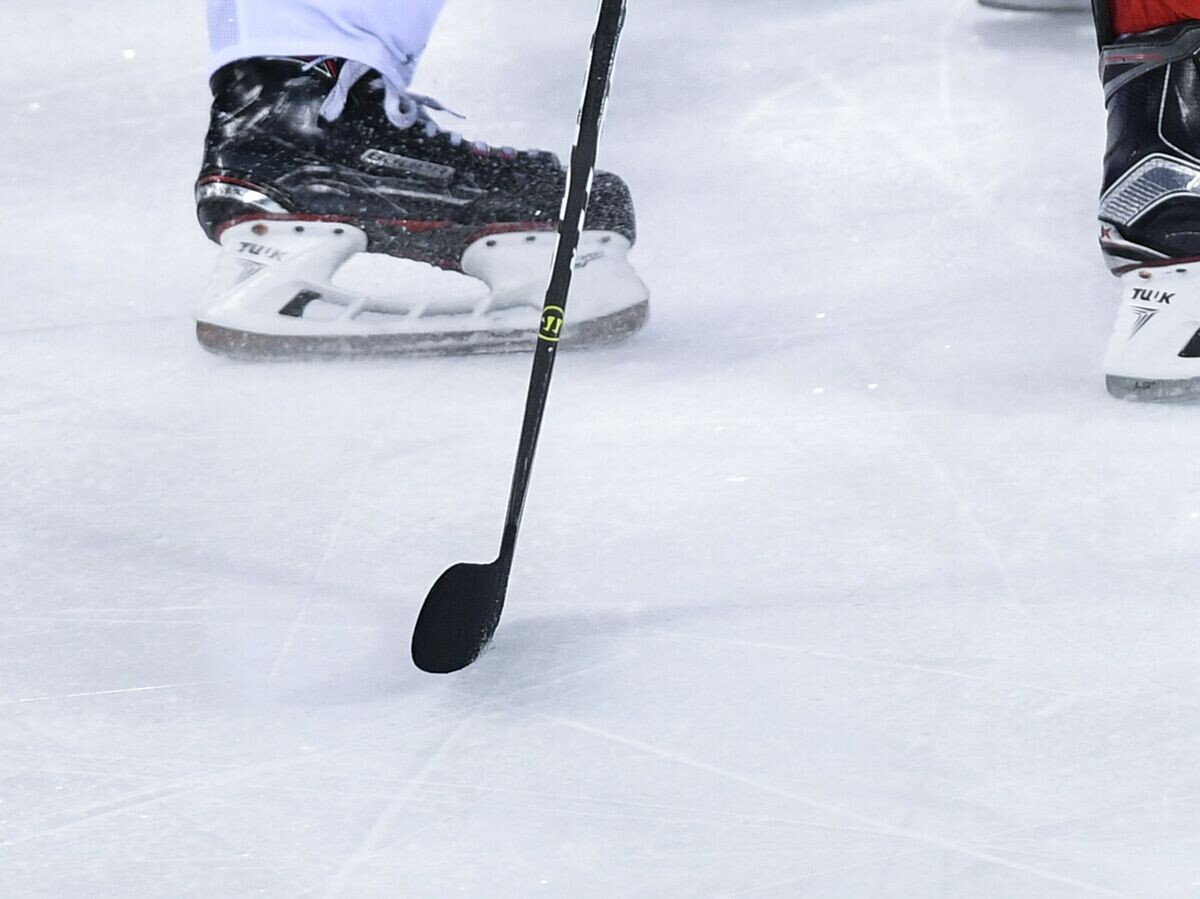    Игровой момент хоккейного матча на олимпийском турнире в Пхенчхане | © РИА Новости / Александр Вильф