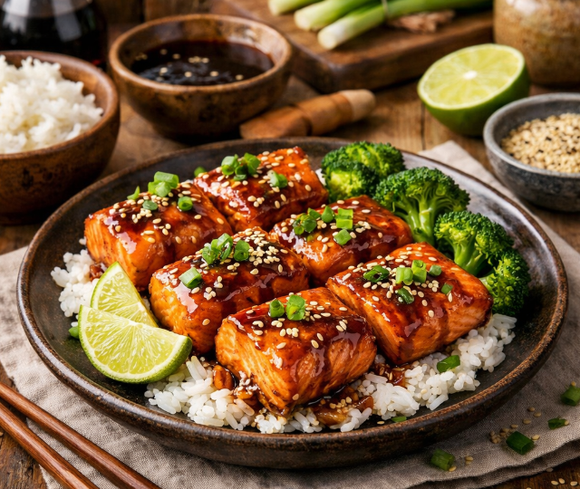 Сёмга терияки — сочное блюдо с азиатским характером