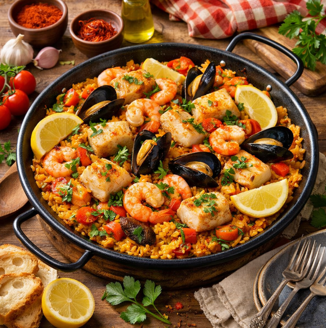 Рыбная паэлья рецепты от Дарики