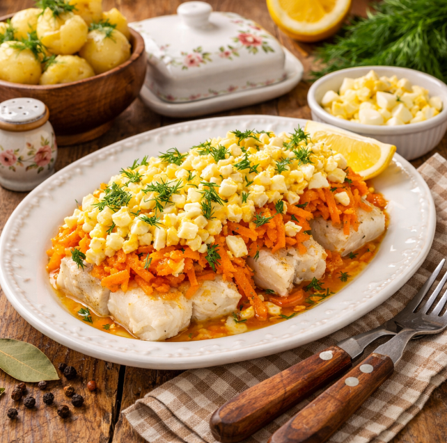 Рыба по-польски с морковью и луком рецепты от Дарики