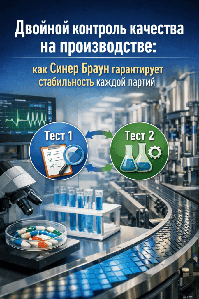    Производство без брака: секрет двойного контроля качества Синер Браун для 100% гарантии стабильности каждой партии СТМ SYNERBRAUN