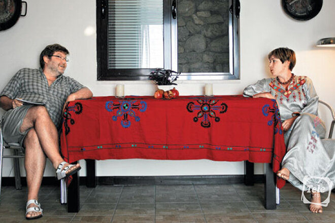 Наталья Барбье с мужем Александром Галушкиным