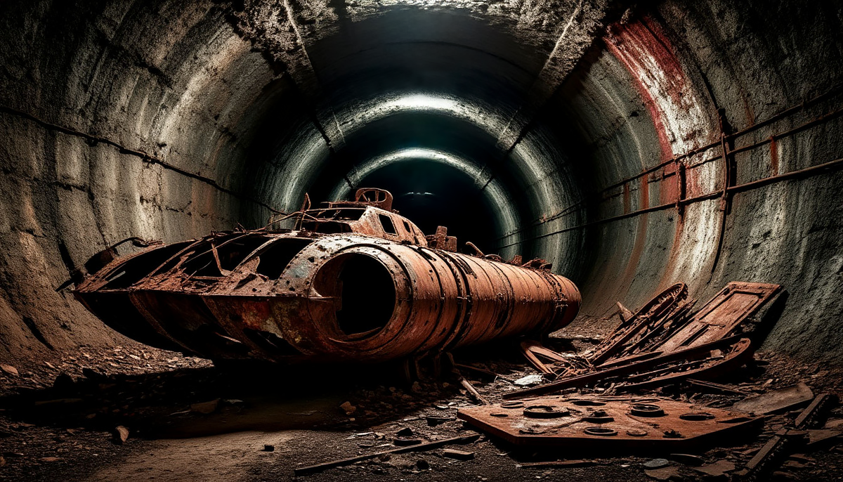 Странные аппараты и прочий мусор находились внутри.