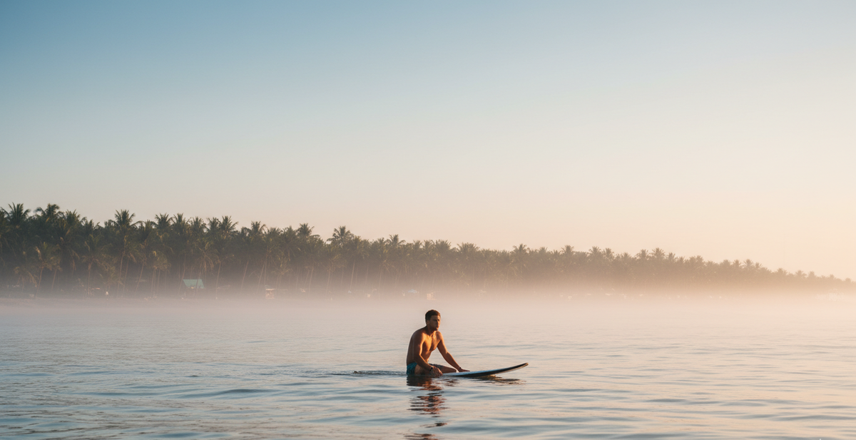  Сёрфинг в Муйне - утренние волны на пляже.
