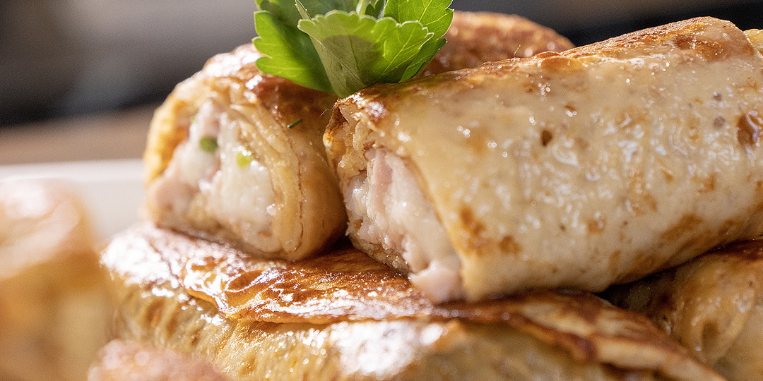 Блины с ветчиной и сыром. Масленица 2026