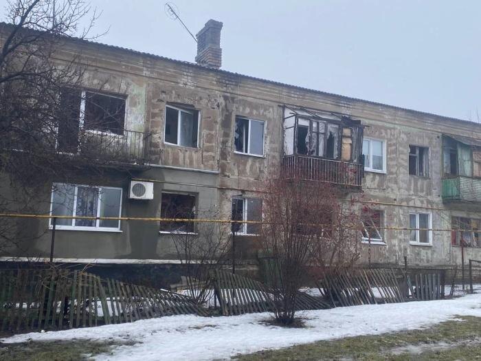 Последствия атаки ВСУ на посёлок Центральный в ЛНР. Фото © MAX / Леонид Пасечник