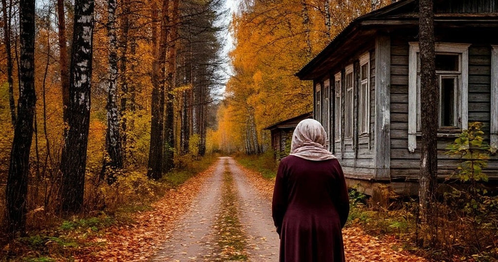 После похорон мужа мой сын отвёз меня на лесную дорогу и сказал: «Здесь твоё место»