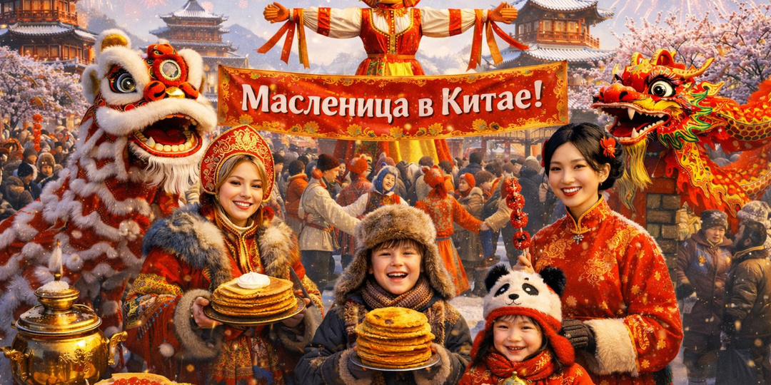 В Китае начали праздновать Масленицу с блинами и хороводами