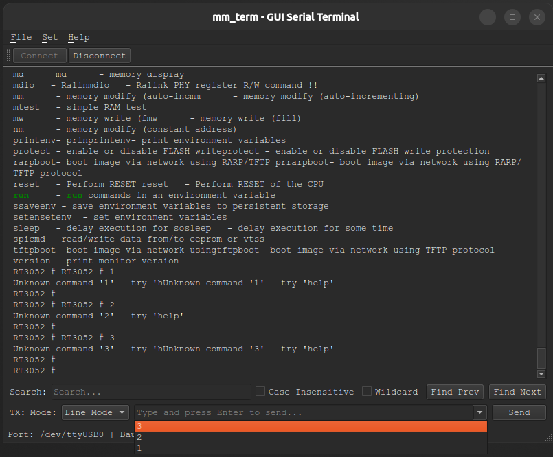 Ввод команд с историей, либо режим полного перенаправления нажатий с применением макросов, описанных в настройках.