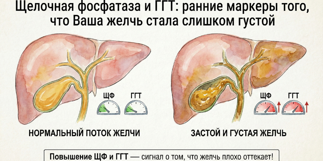 Щелочная фосфатаза и ГГТ: ранние маркеры того, что Ваша желчь стала слишком густой