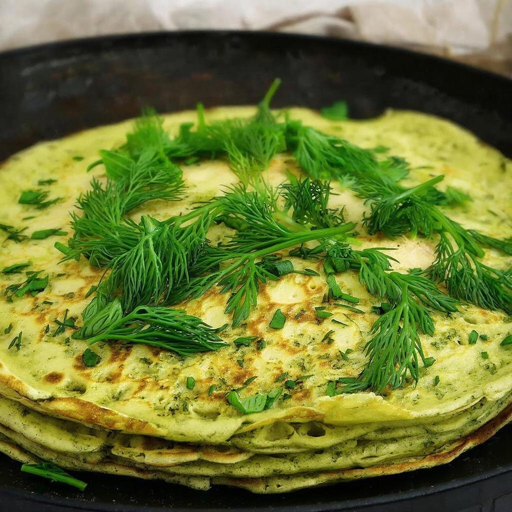 Почему блин позеленел?