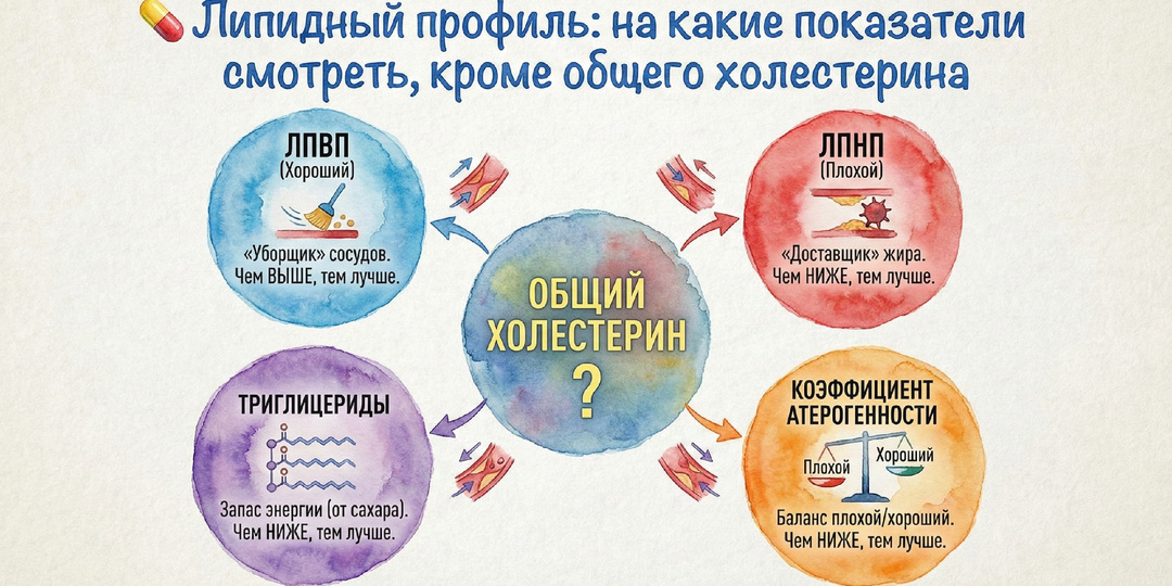 💊Липидный профиль: на какие показатели смотреть, кроме общего холестерина